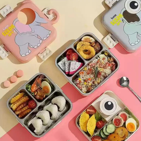Elephant Design Bento Steel Lunch Box