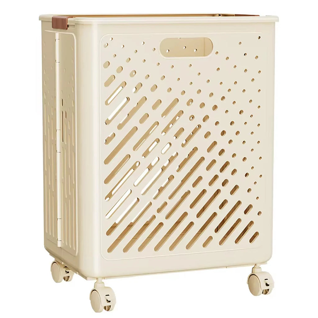 Laundry Magic Mover Foldable Laundry Basket With Wheels & Handles Extra Large