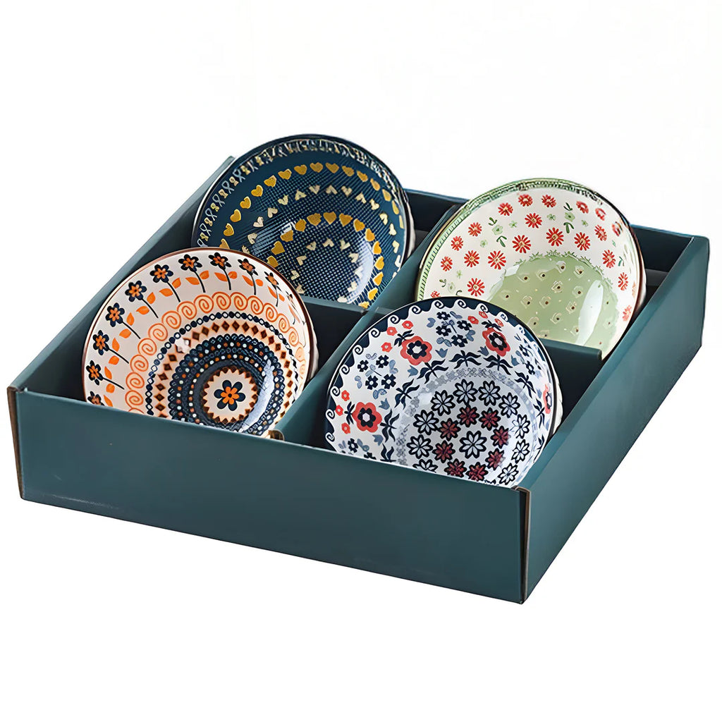 Ceramic Bowl Set Of 4 Dishwasher & Microwave Safe Bowl 250 ml