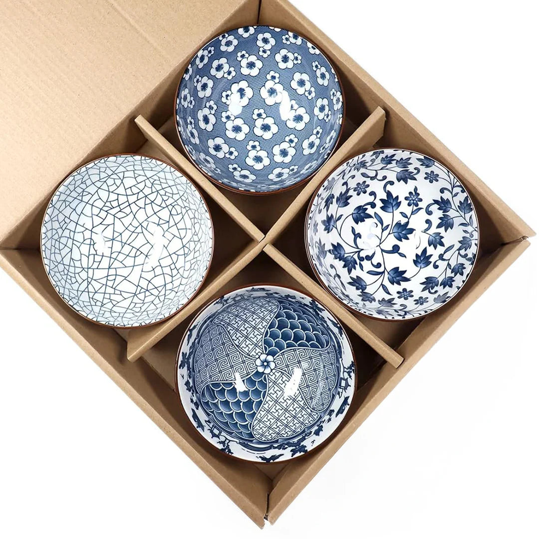 Ceramic Bowl Set Of 4 Dishwasher & Microwave Safe Bowl 250 ml