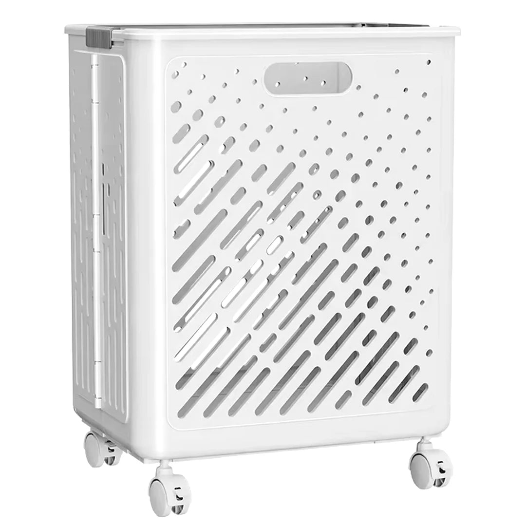 Laundry Magic Mover Foldable Laundry Basket With Wheels & Handles Extra Large