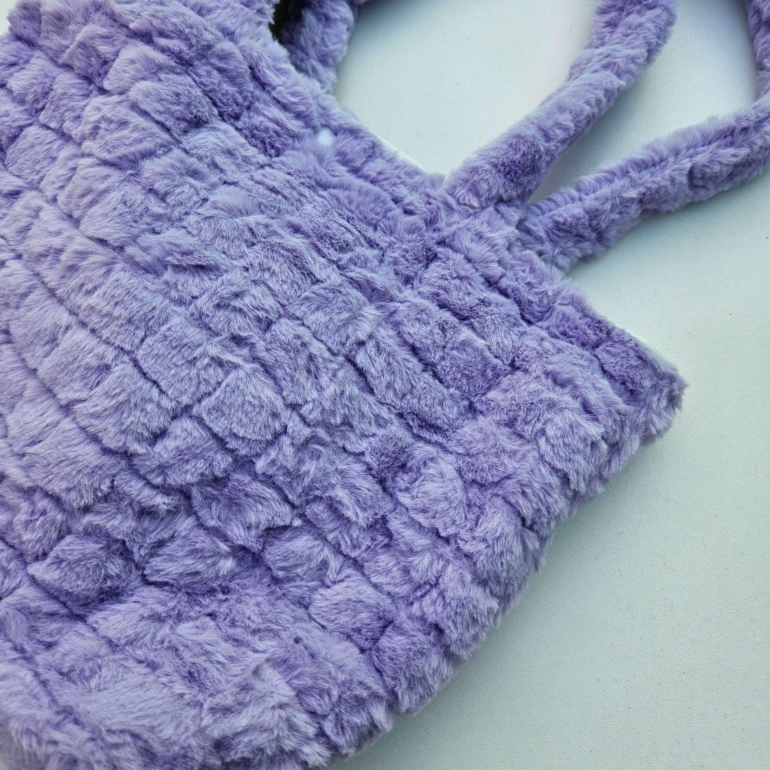 Kuromi Purple Plush Tote Bag