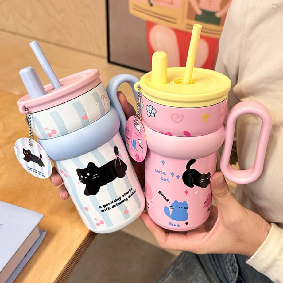 Kawaii Cat Hot & Cold Insulated Tumbler