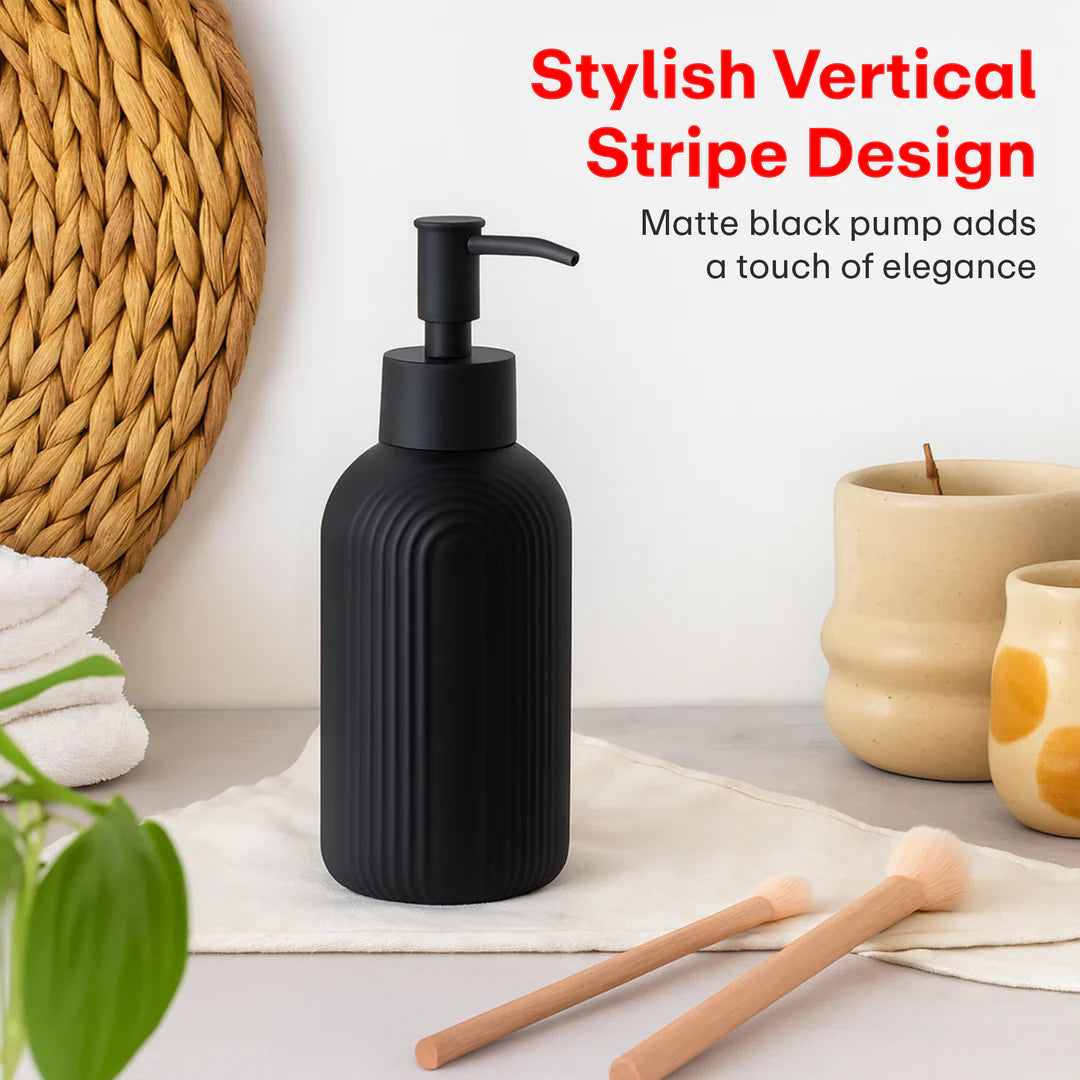 Striped Soap Dispenser