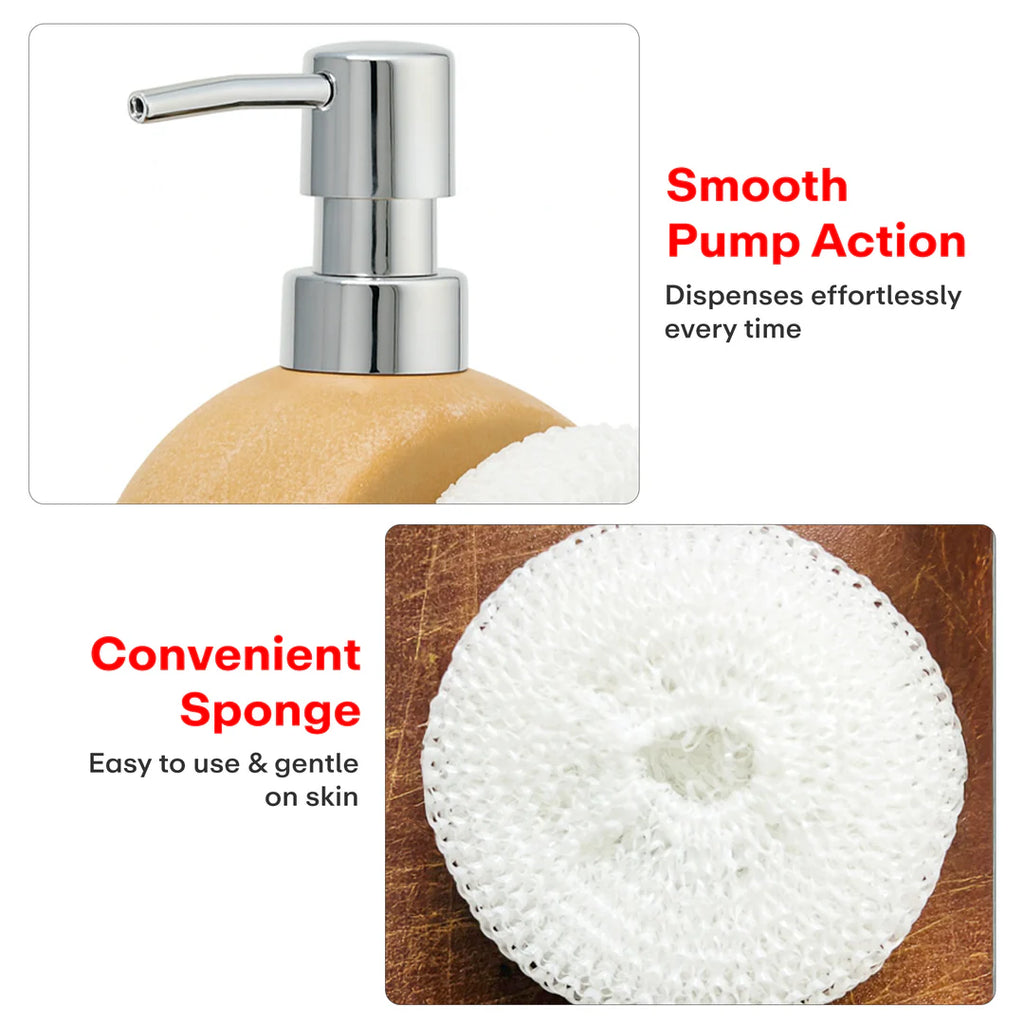 Outdoor Living Liquid Ceramic Soap Dispenser 300ml Cream