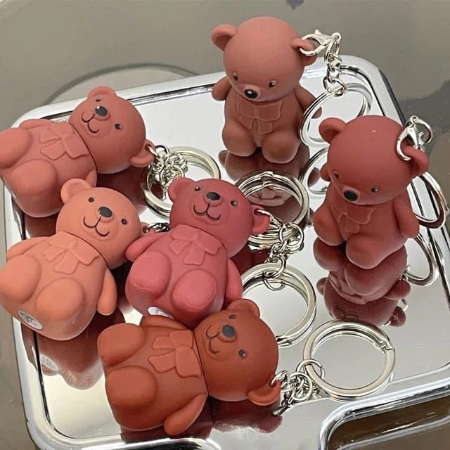 Teddy Lipstick with Keychain