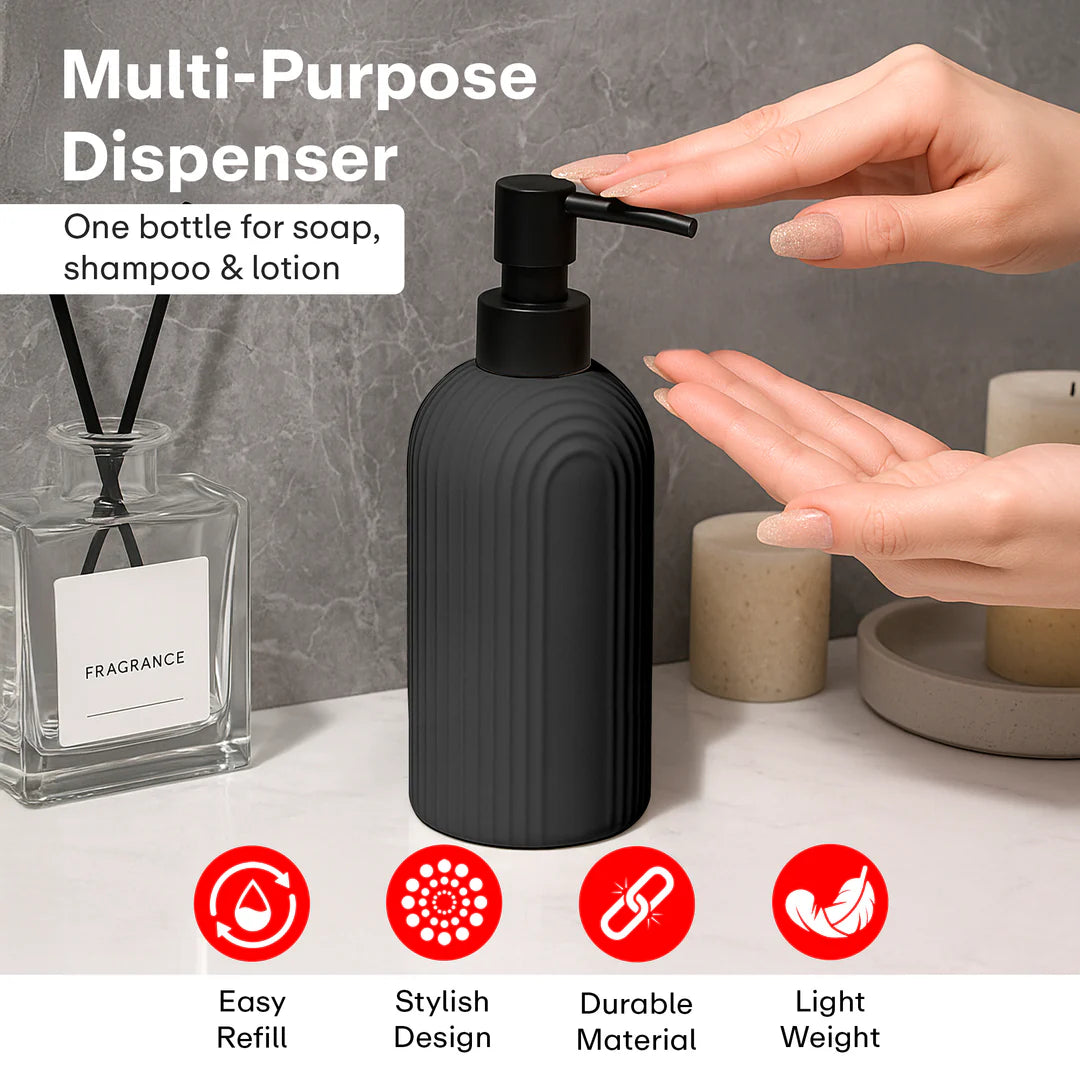 Striped Soap Dispenser