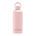 Aquashot Borosilicate Glass Water Bottle With Silicon Sleeve 750ml Black