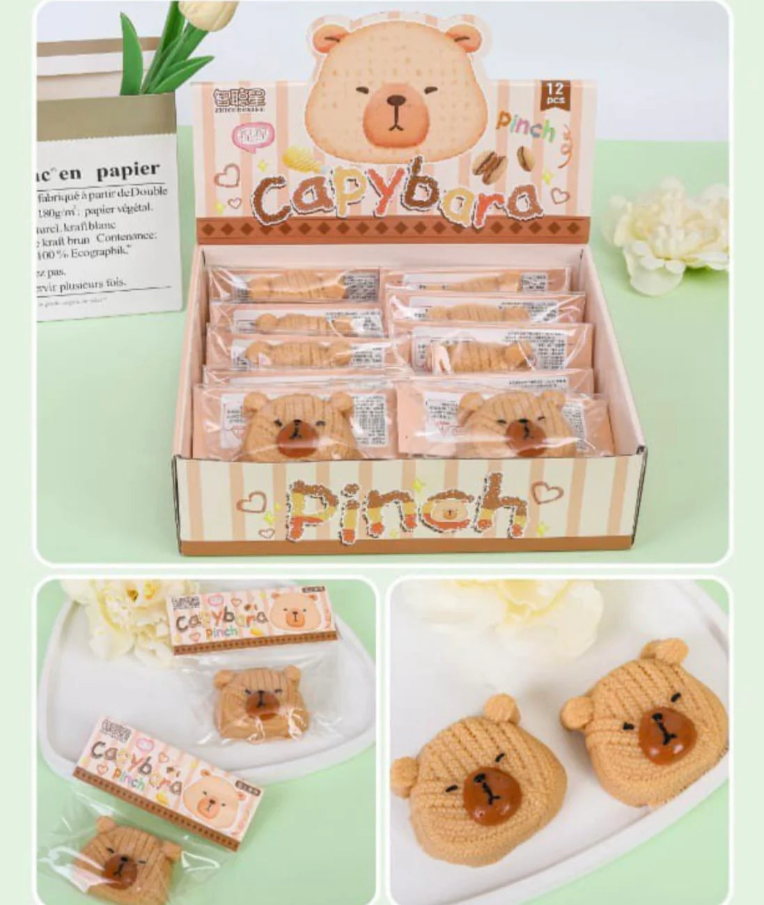 Capybara Face Squishy Toy