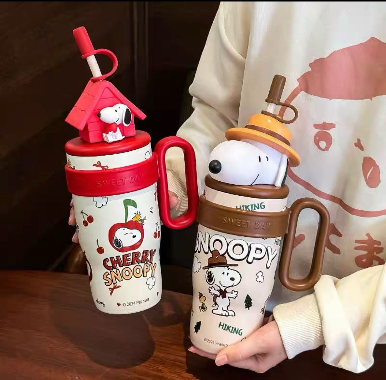 Snoopy Tumbler - Red/Brown