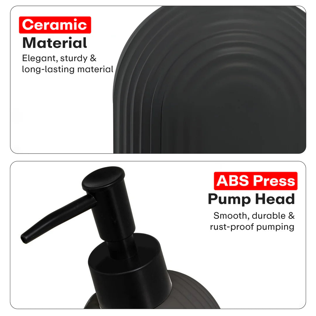 Striped Soap Dispenser