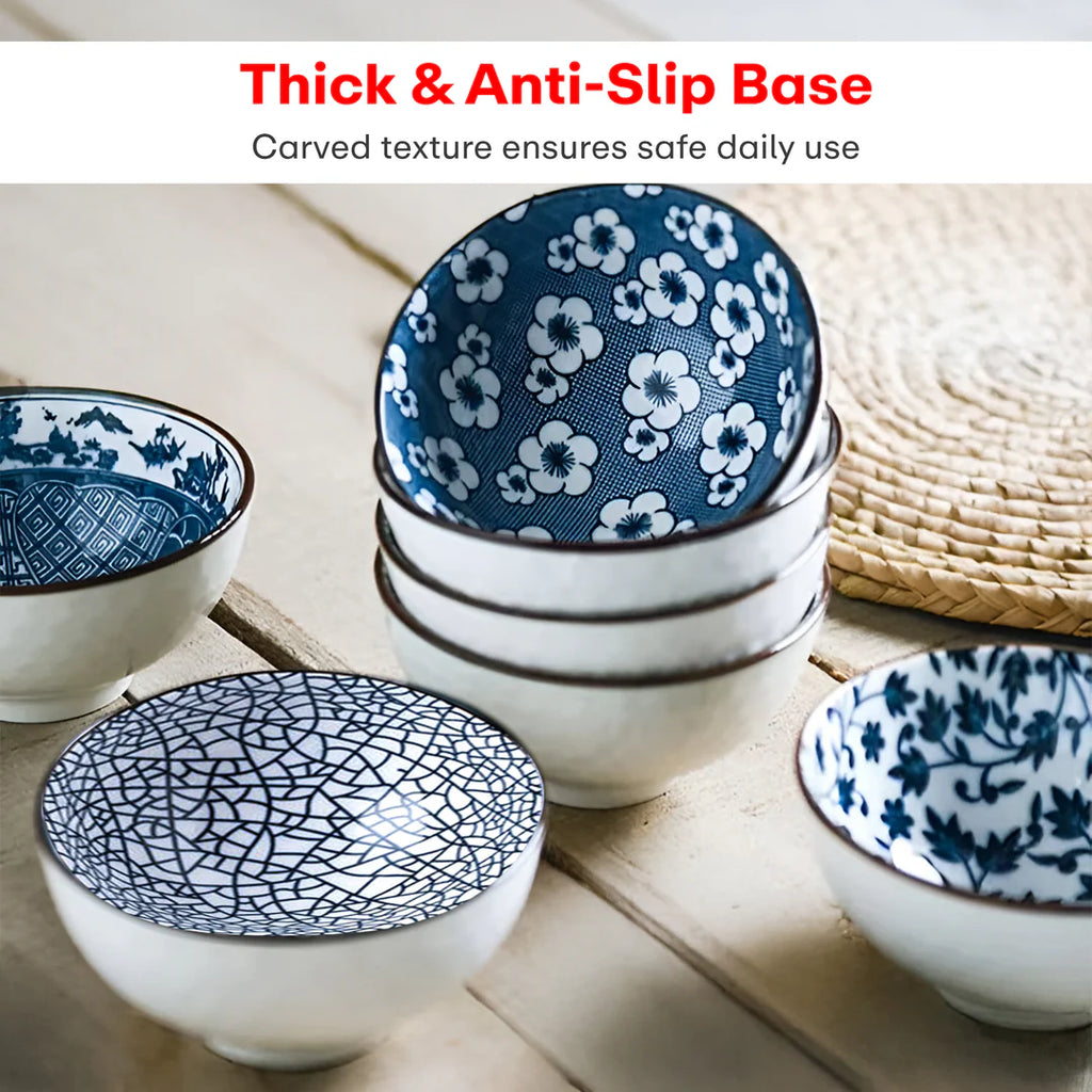 Ceramic Bowl Set Of 4 Dishwasher & Microwave Safe Bowl 250 ml