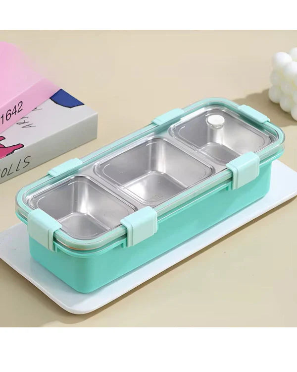 Premium Stainless Steel 3 Part Luch Box