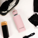 Aquashot Borosilicate Glass Water Bottle With Silicon Sleeve 750ml Black