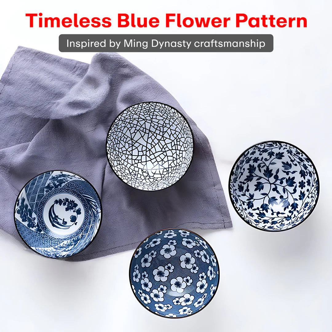 Ceramic Bowl Set Of 4 Dishwasher & Microwave Safe Bowl 250 ml