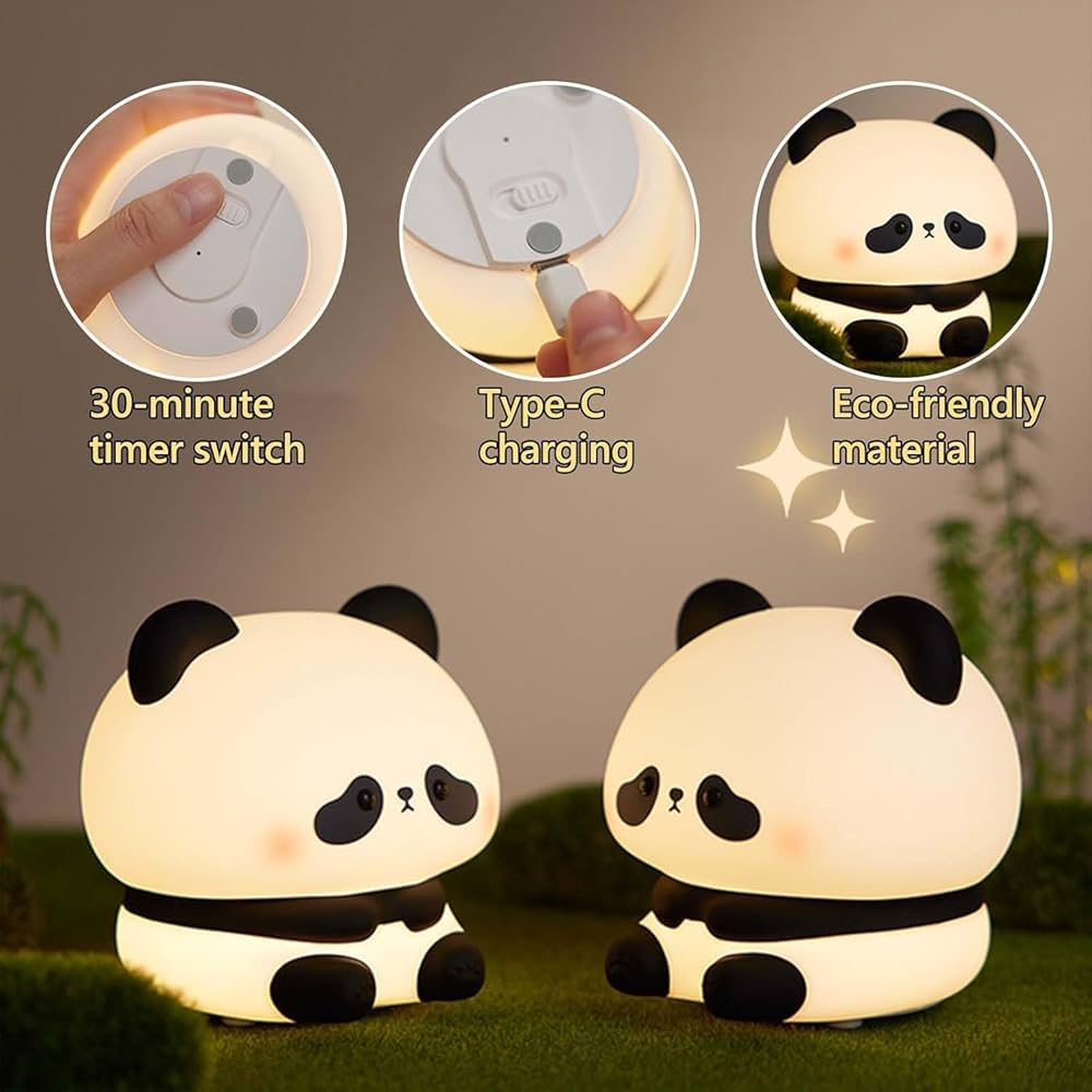 Innocent Panda Silicon Touch Lamp