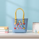 EVA Silicone Beach Bag with Charms | Shoulder Tote Bag