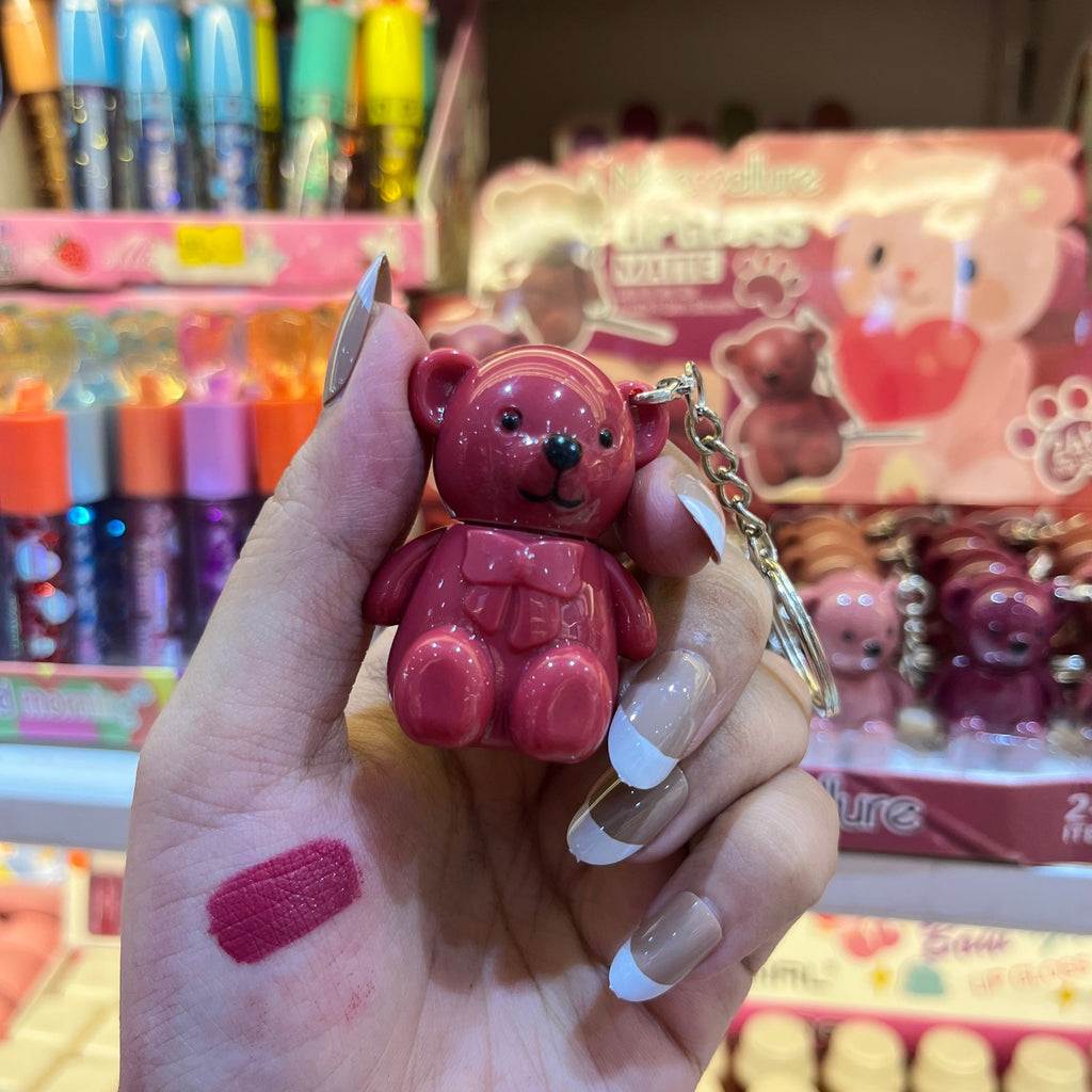 Teddy Lipstick with Keychain