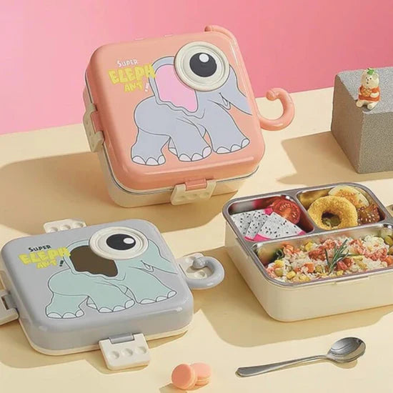 Elephant Design Bento Steel Lunch Box