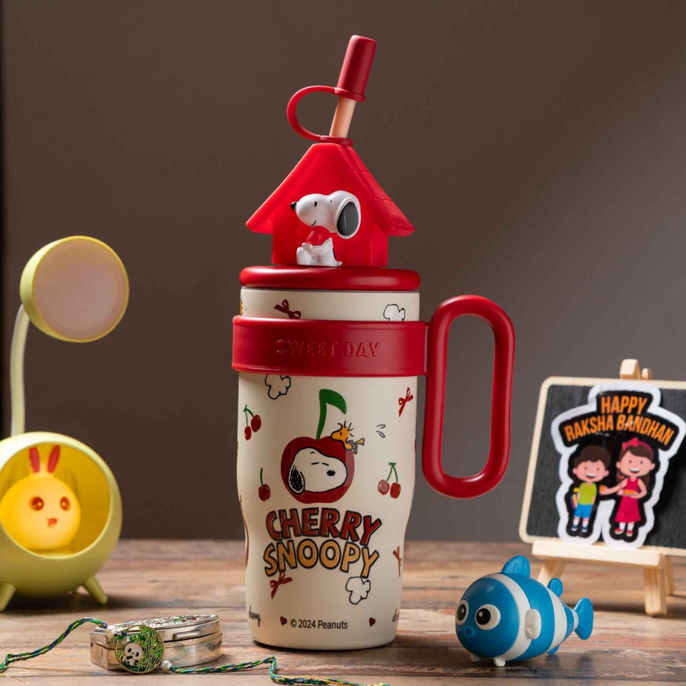 Snoopy Tumbler - Red/Brown