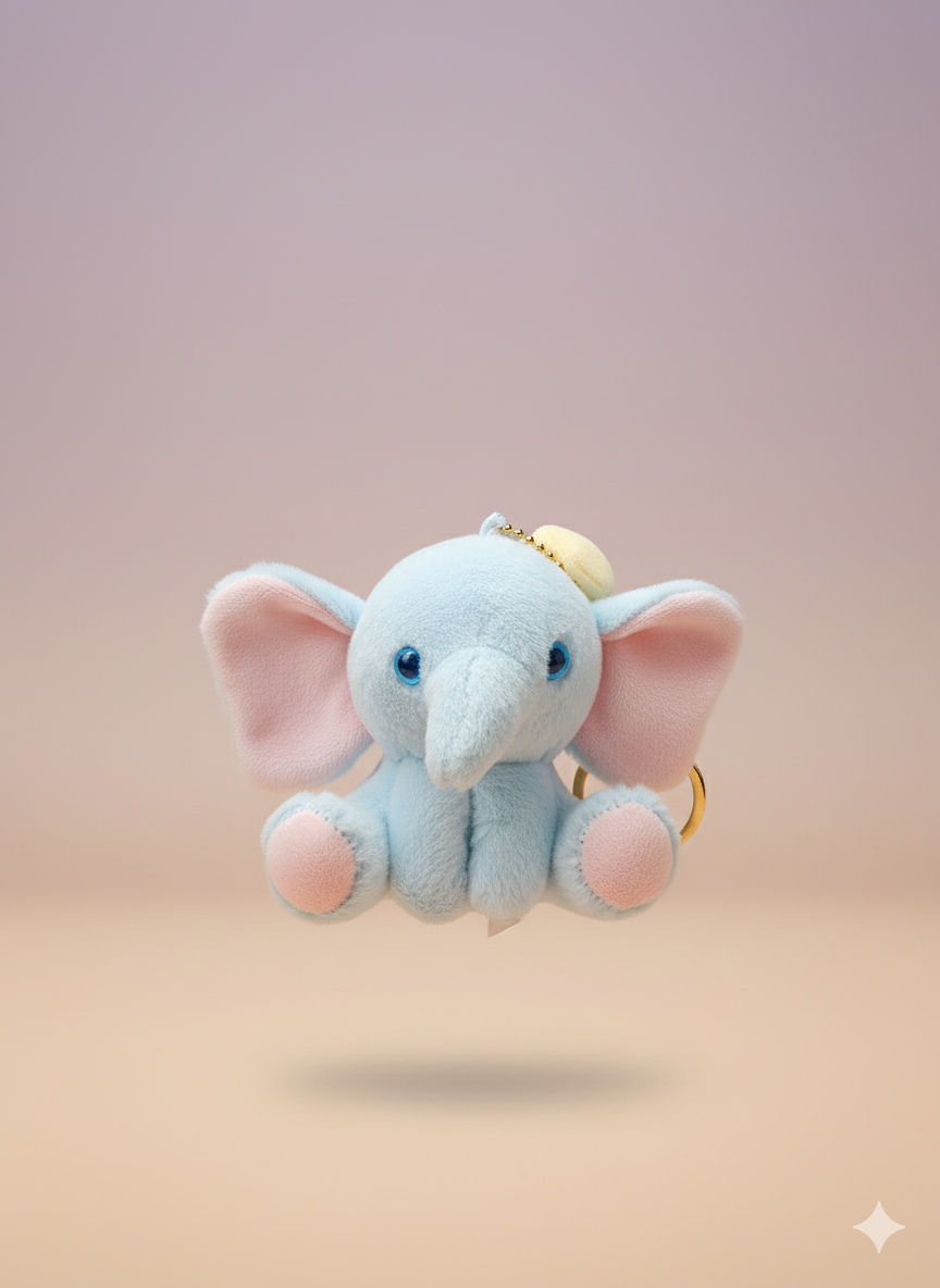Elephant Soft Toy Keychain