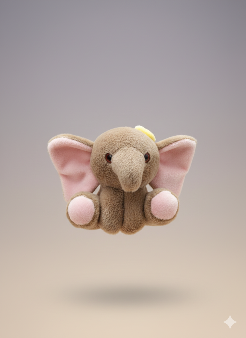 Elephant Soft Toy Keychain