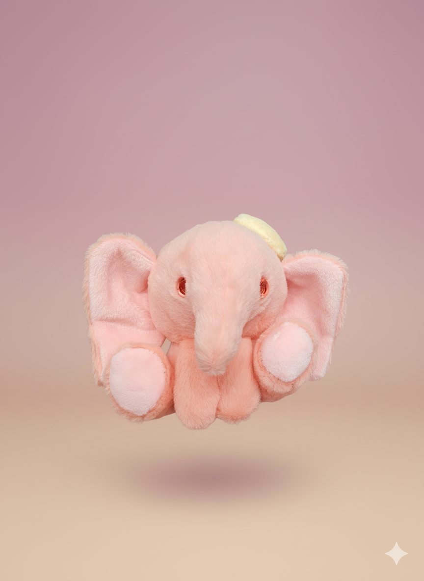 Elephant Soft Toy Keychain