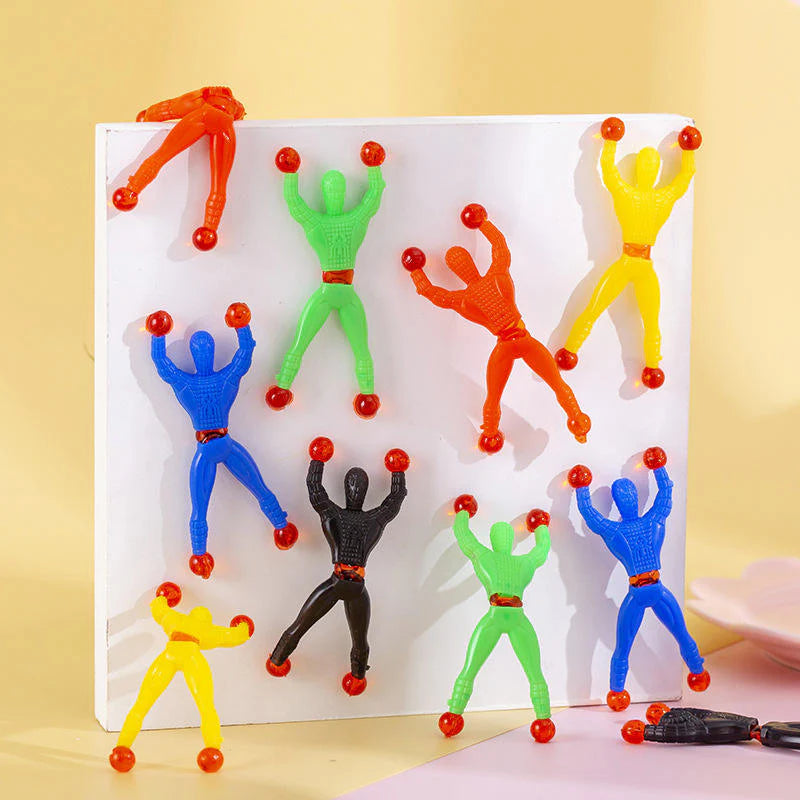 Sticky Wall Climbing Man Toy Set of 5