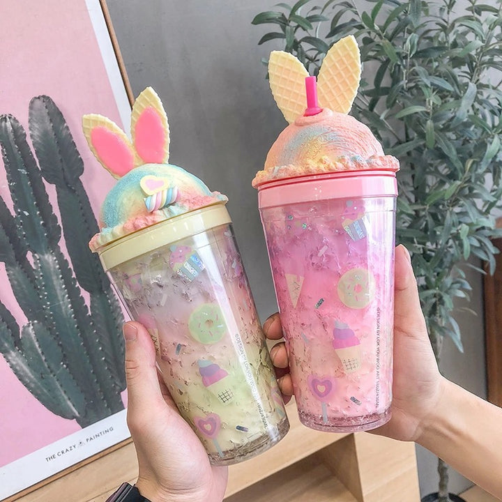 Cool Plastic Bunny Sipper