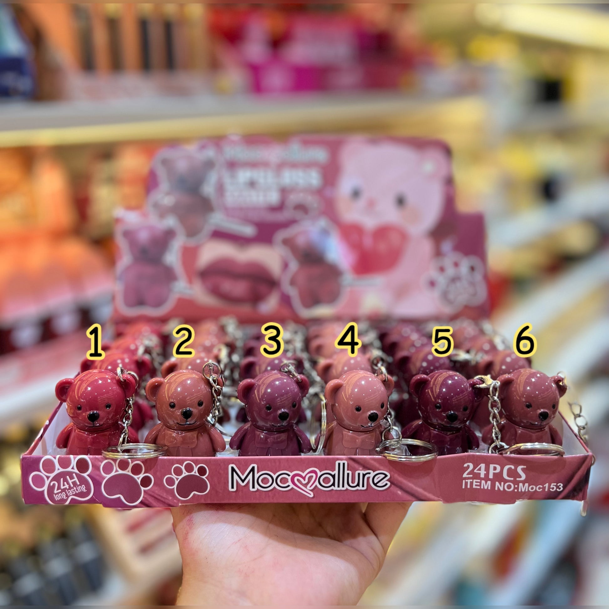Teddy Lipstick with Keychain
