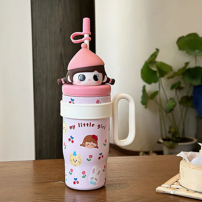 800ml Big Mac Ice Cup with Straw & Handle