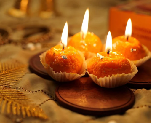 Laddu Candles 6 pcs