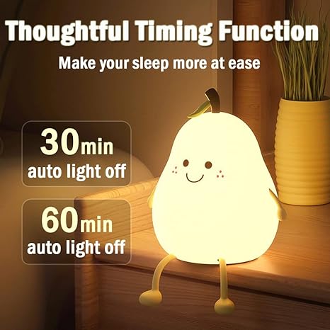 Cute Pear Silicon Light Lamp