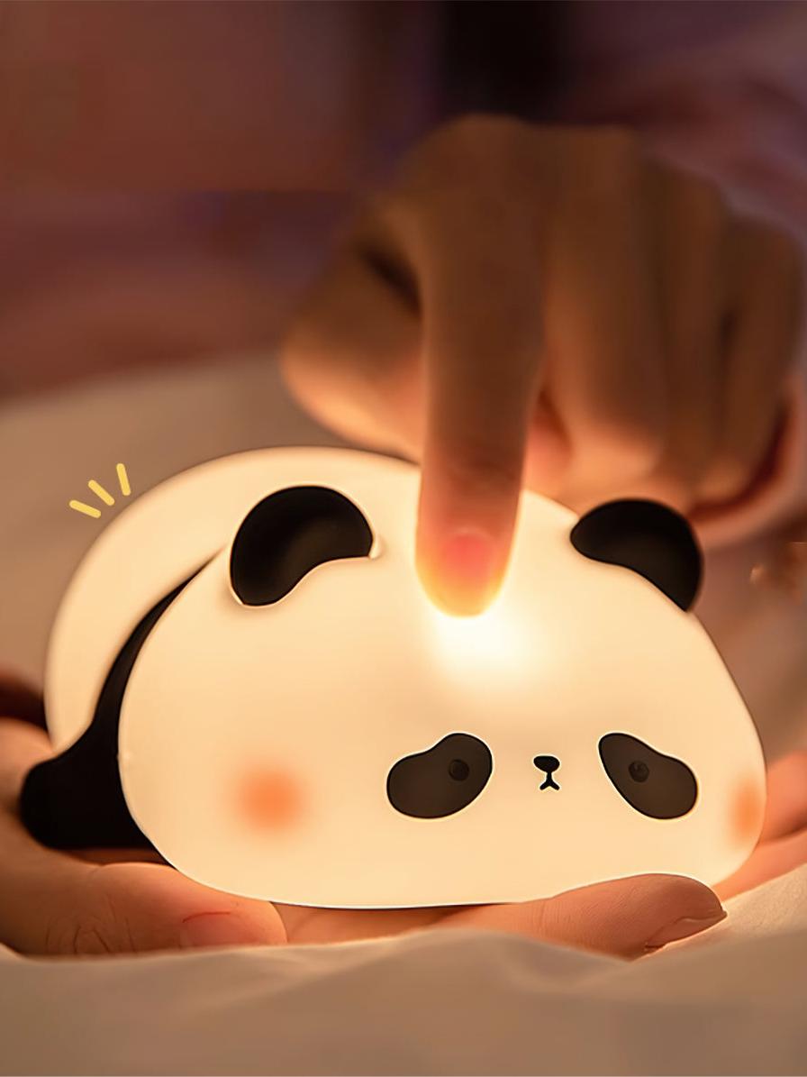 Lonely Color Charging Panda Silicon Lamp