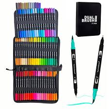 Dual Brush Pens 72 pcs