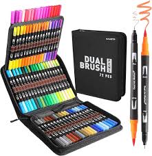 Dual Brush Pens 72 pcs
