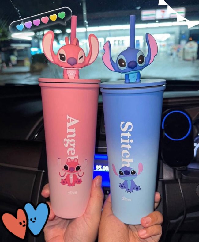 Stitch and angel sippers