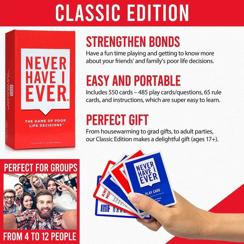Never Have I Ever – The Ultimate Party Card Game 😜