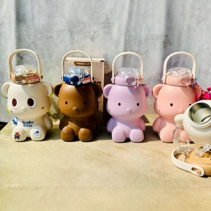 Teddy Bear Stainless Steel Insulated Water Bottle 450ml